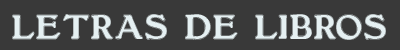 Letras de Libros